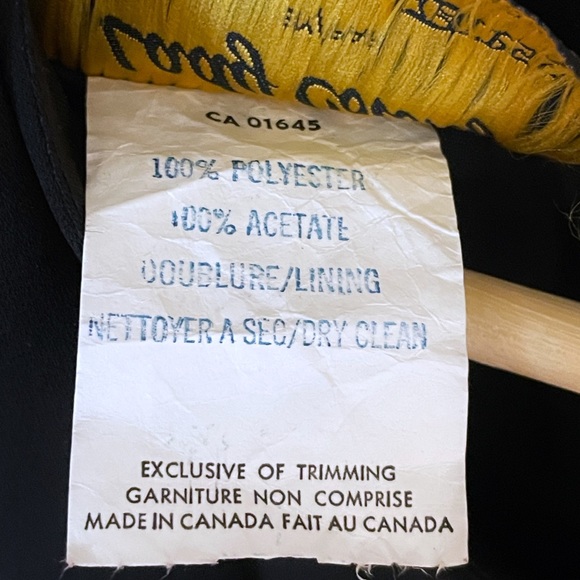 Vintage black midi dress with peplum ruffles - Picture 12 of 15